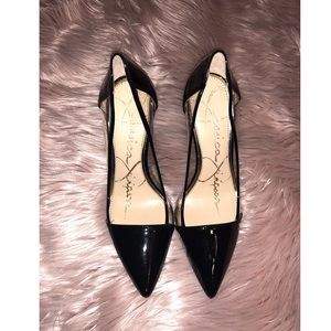 Jessica Simpson Black Transparent Heels